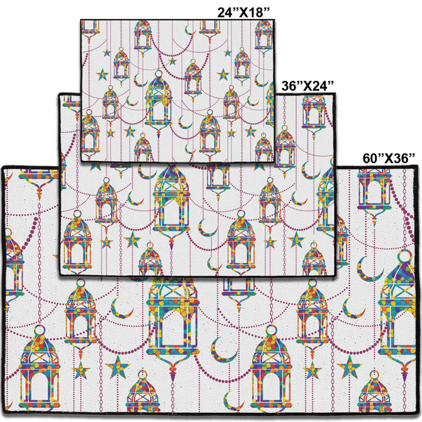 Moroccan Lanterns Personalized Door Mat - Group Parent IMF