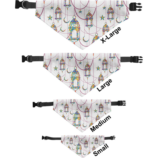 Arabian Lamps Pet Bandana Sizes