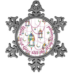 Hanging Lanterns Vintage Snowflake Ornament