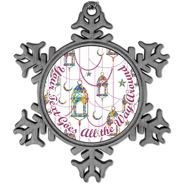 Custom Hanging Lanterns Vintage Snowflake Ornament