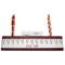 Moroccan Lanterns Red Mahogany Nameplates with Business Card Holder - Straight