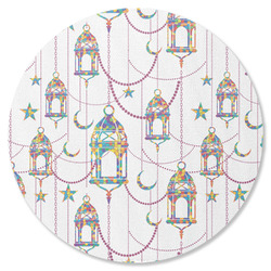 Hanging Lanterns Round Rubber Backed Coaster