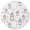 Hanging Lanterns Round Rubber Backed Coaster