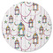 Hanging Lanterns Round Rubber Backed Coaster