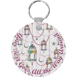 Hanging Lanterns Round Plastic Keychain