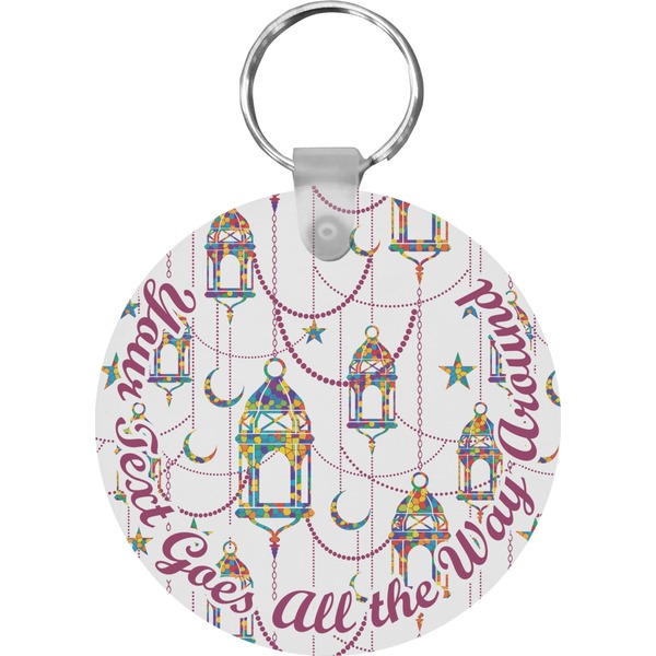 Arabian Lamps Round Keychain (Personalized)