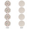 Moroccan Lanterns Round Linen Placemats - APPROVAL Set of 4 (single sided)