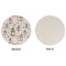 Moroccan Lanterns Round Linen Placemats - APPROVAL (single sided)
