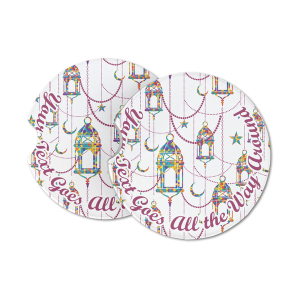 Custom Hanging Lanterns Sandstone Car Coasters - Set of 2