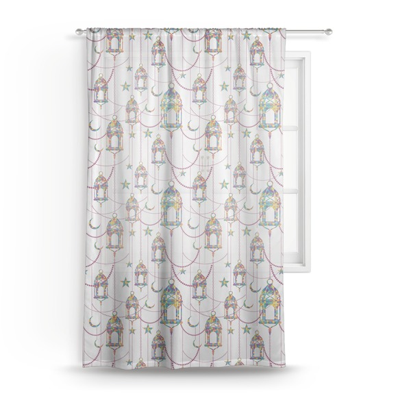 Custom Hanging Lanterns Sheer Curtain - 50"x84"