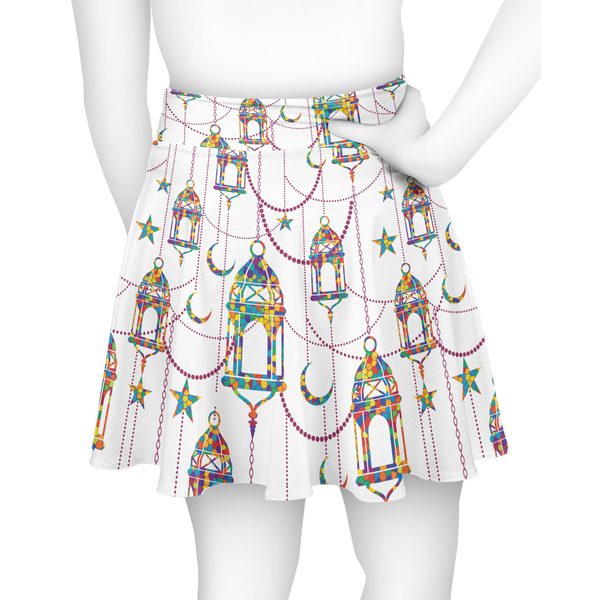 Moroccan Lanterns Skater Skirt - Back