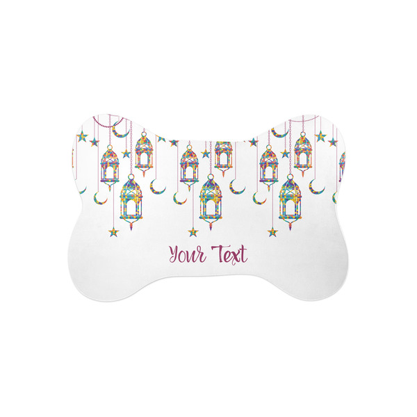 Custom Hanging Lanterns Bone Shaped Dog Food Mat (Small)