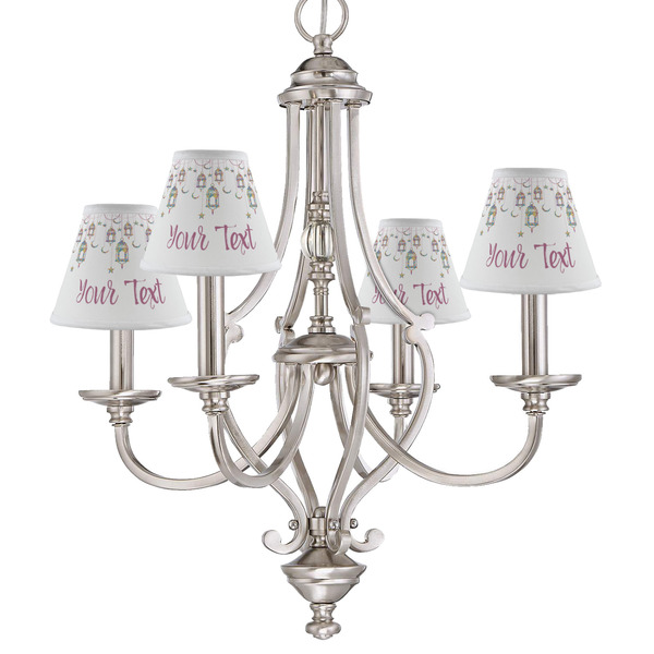 Moroccan Lanterns Small Chandelier Shade - LIFESTYLE (on chandelier)
