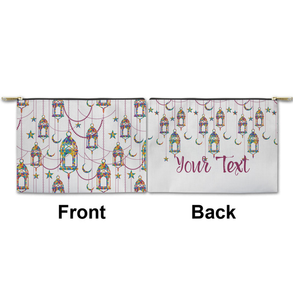 Moroccan Lanterns Small Zipper Pouch Approval (Front and Back)