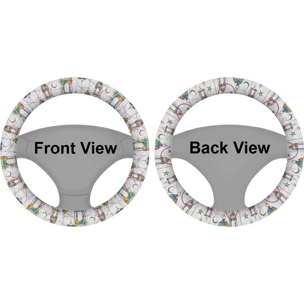 Moroccan Lanterns Steering Wheel Cover- Front and Back