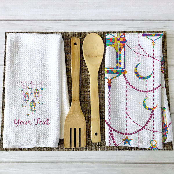 Hanging Lanterns Waffle Weave Towels - 2 Print Styles