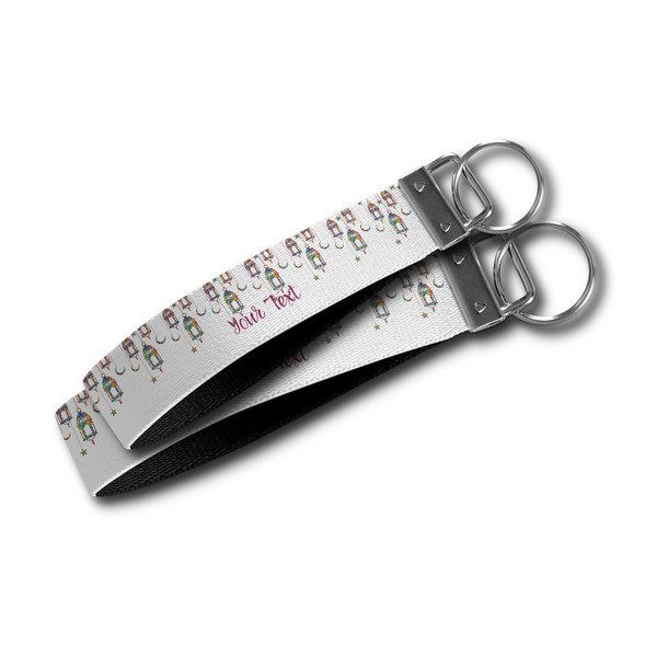 Moroccan Lanterns Webbing Keychain FOBs - Size Comparison