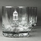 Moroccan Lanterns Whiskey Glasses Set of 4 - Engraved Front