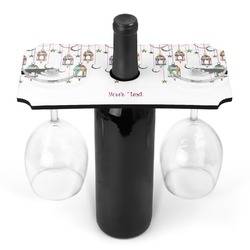 Hanging Lanterns Wine Bottle & Glass Holder