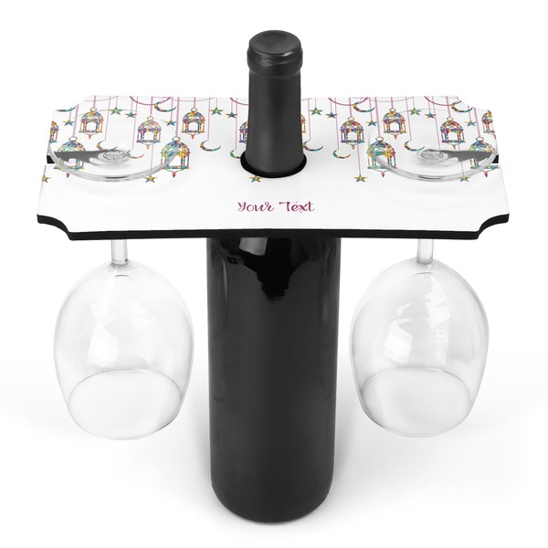 Custom Hanging Lanterns Wine Bottle & Glass Holder