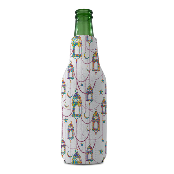 Moroccan Lanterns Zipper Bottle Cooler - FRONT (bottle)
