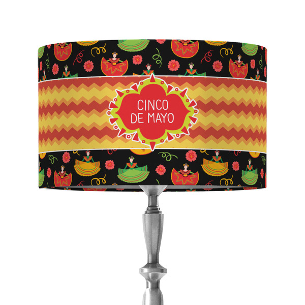 Cinco De Mayo 12" Drum Lampshade - ON STAND (Fabric)