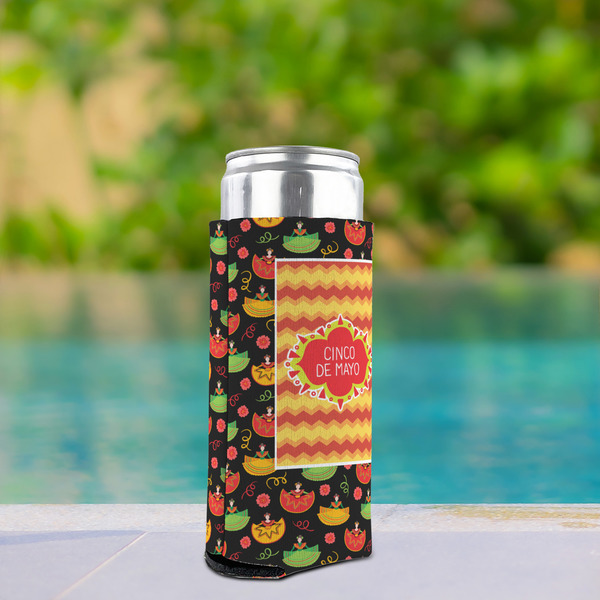 Cinco De Mayo Can Cooler - Tall 12oz - In Context