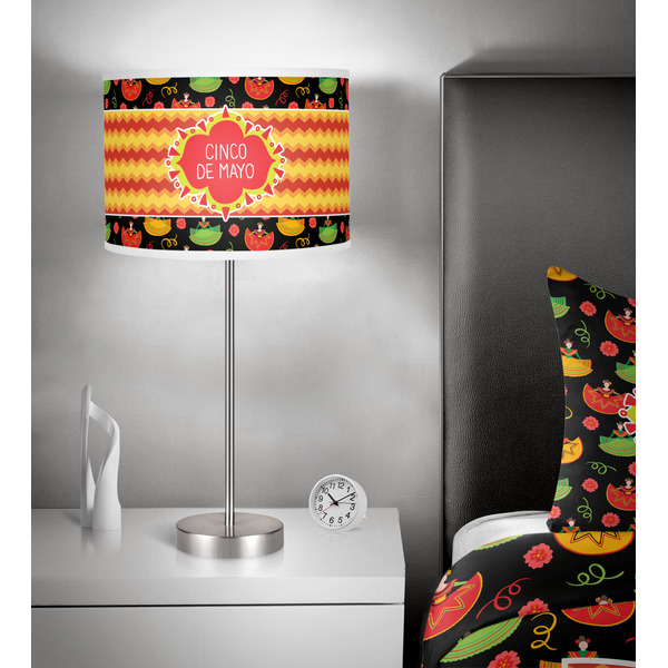 Cinco De Mayo 13 inch drum lamp shade - in room