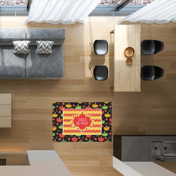 Cinco De Mayo 2'x3' Indoor Area Rugs - IN CONTEXT