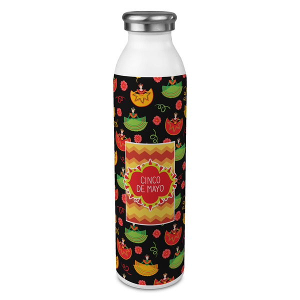 Custom Cinco De Mayo 20oz Stainless Steel Water Bottle - Full Print