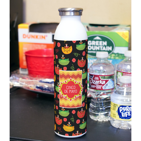 Cinco De Mayo 20oz Water Bottles - Full Print - In Context