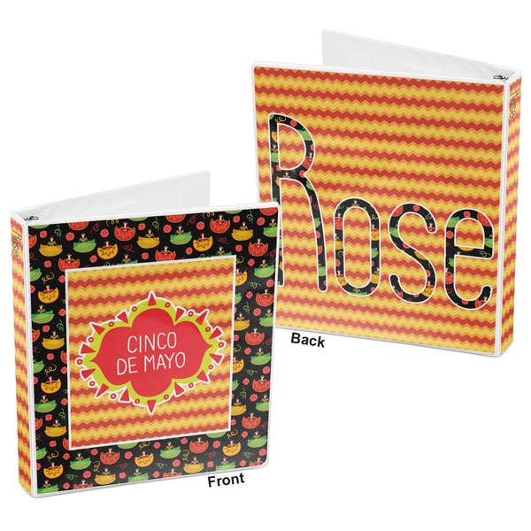 Cinco De Mayo 3-Ring Binder Front and Back