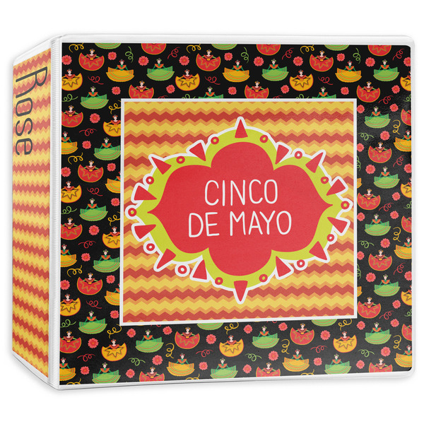 Custom Cinco De Mayo 3-Ring Binder - 3 inch (Personalized)