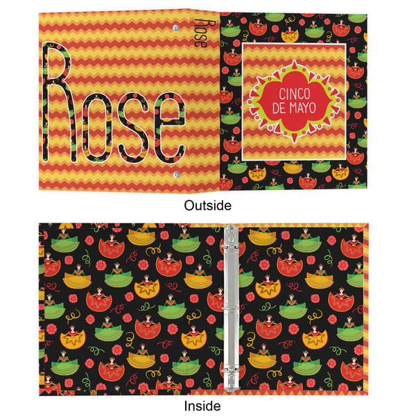 Cinco De Mayo 3 Ring Binders - Full Wrap - 1" - APPROVAL
