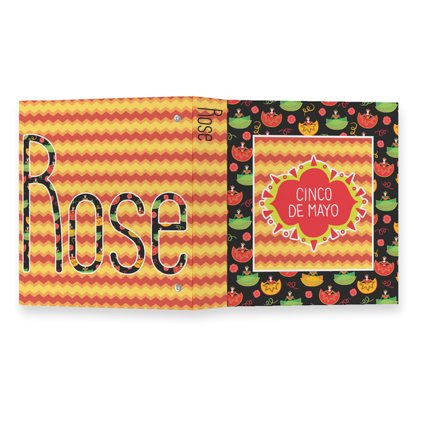 Cinco De Mayo 3 Ring Binders - Full Wrap - 1" - OPEN OUTSIDE