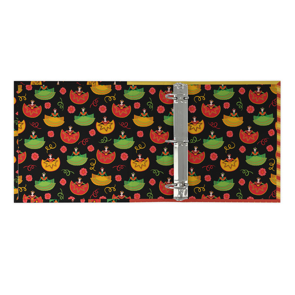 Cinco De Mayo 3 Ring Binders - Full Wrap - 2" - OPEN INSIDE