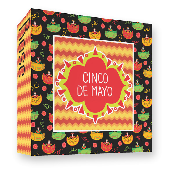 Custom Cinco De Mayo 3 Ring Binder - Full Wrap - 3"