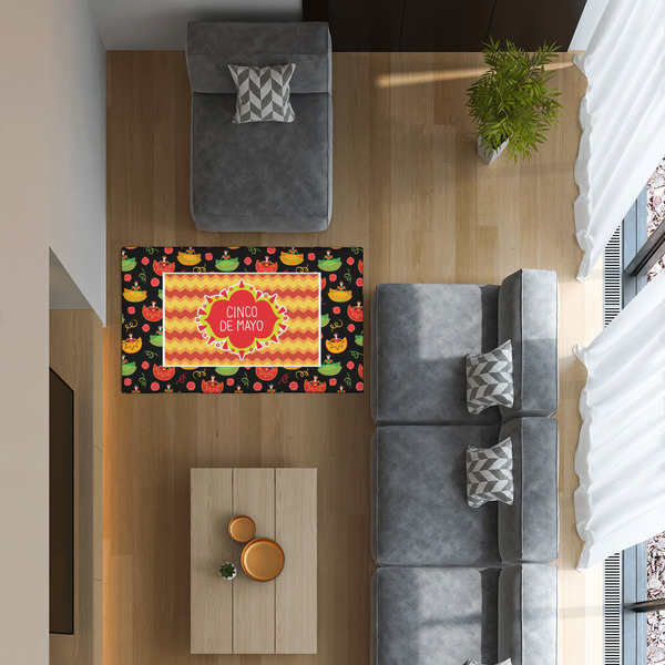 Cinco De Mayo 3'x5' Indoor Area Rugs - IN CONTEXT