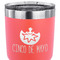 Cinco De Mayo 30 oz Stainless Steel Ringneck Tumbler - Coral - CLOSE UP