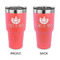 Cinco De Mayo 30 oz Stainless Steel Ringneck Tumblers - Coral - Double Sided - APPROVAL