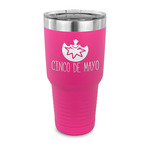 Cinco De Mayo 30 oz Stainless Steel Tumbler - Pink - Single Sided