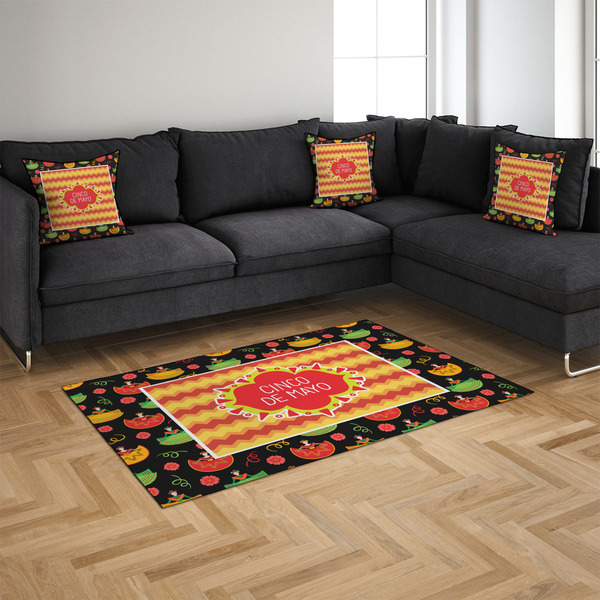 Cinco De Mayo 4'x6' Indoor Area Rugs - IN CONTEXT