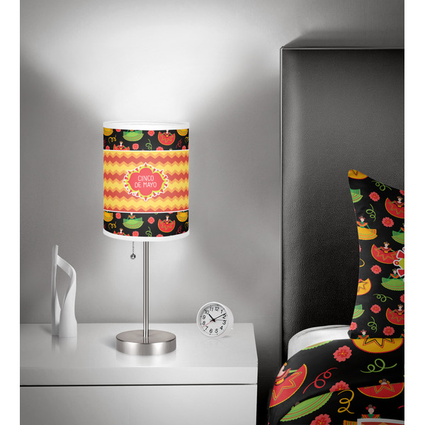 Cinco De Mayo 7 inch drum lamp shade - in room