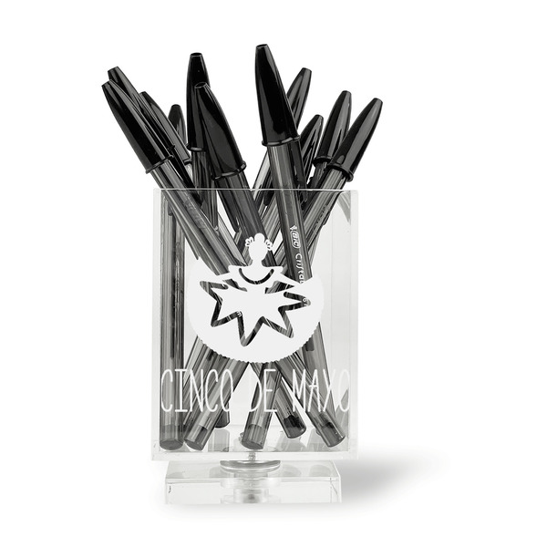 Cinco De Mayo Acrylic Pencil Holder - FRONT