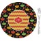 Cinco De Mayo Glass Appetizer / Dessert Plate 8"