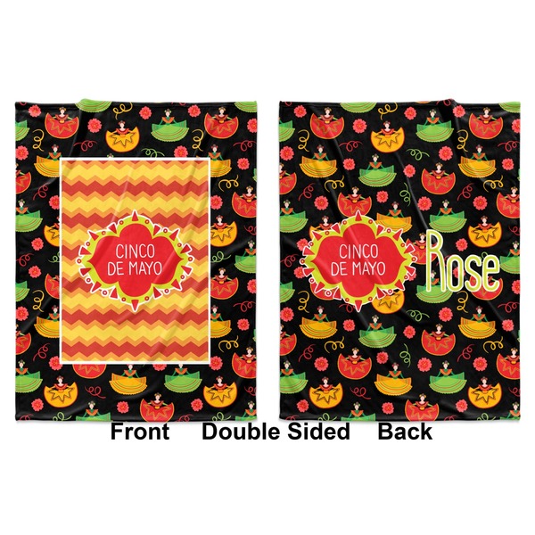 Cinco De Mayo Baby Blanket (Double Sided - Printed Front and Back)