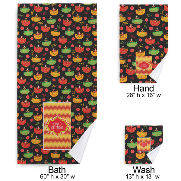 Cinco De Mayo Bath Towel Sets - 3-piece - Approval