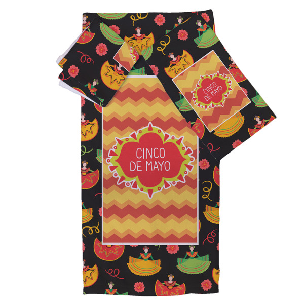 Custom Cinco De Mayo Bath Towel Set - 3 Pcs