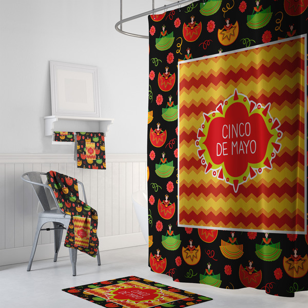 Cinco De Mayo Bath Towel Sets - 3-piece - In Context