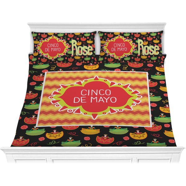 Custom Cinco De Mayo Comforter Set - King (Personalized)